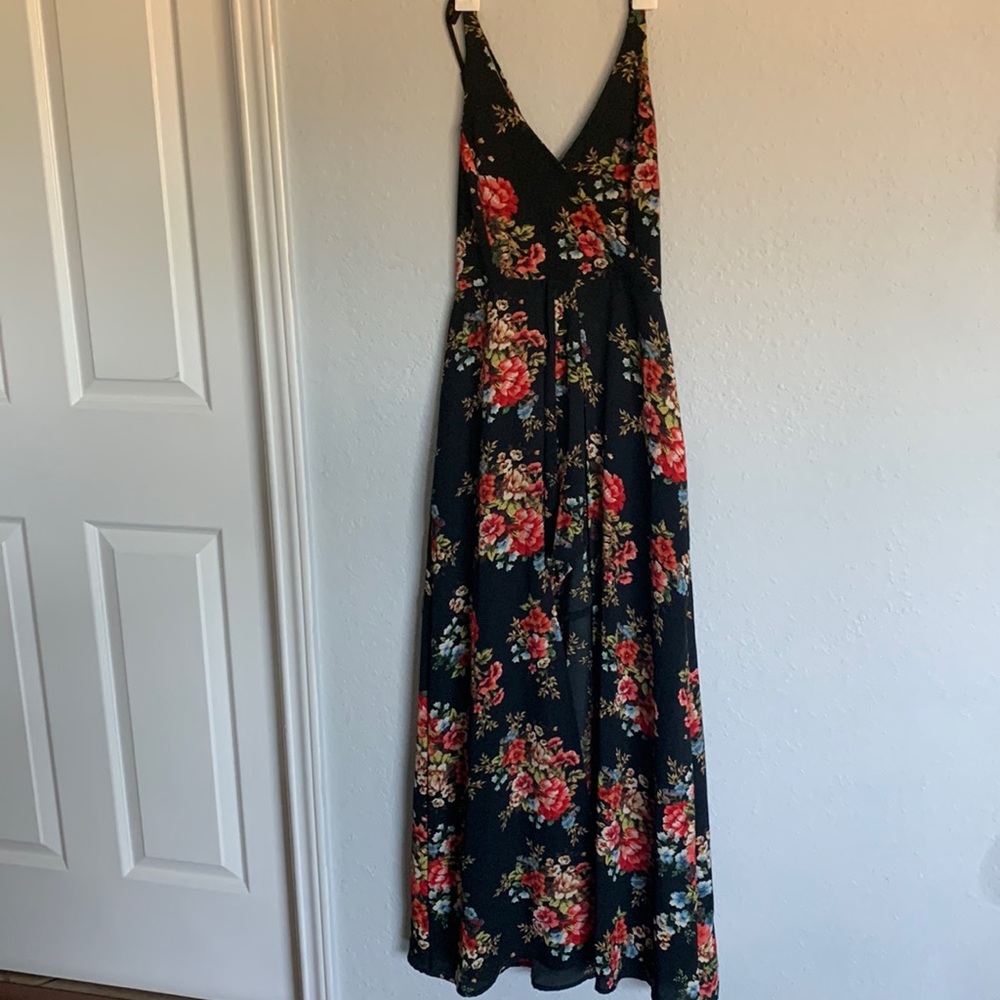 Floral cape dress with built in shorts from Francesca’s